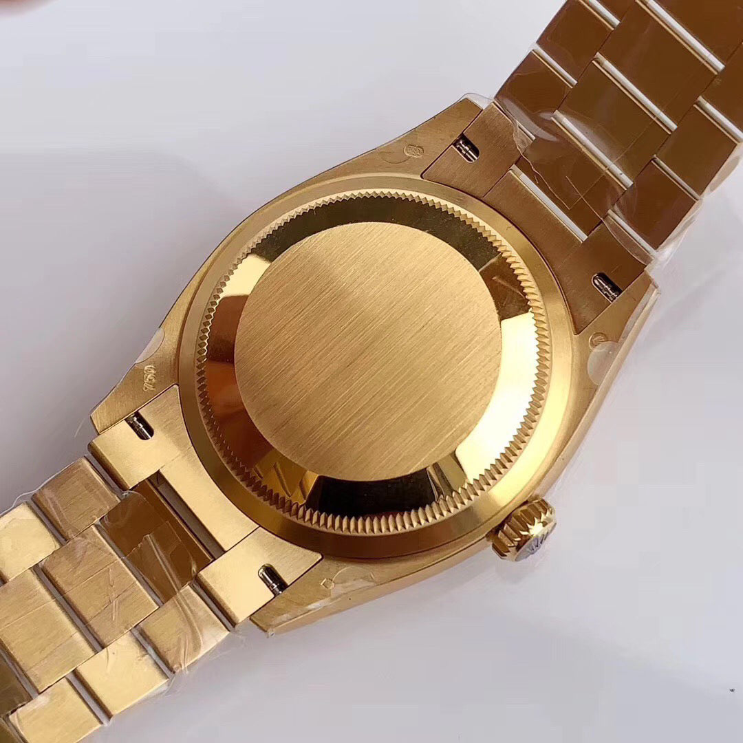 40mm Automatic Watch Replica Daydate Gold Green 061310