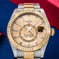 Automatic Watch for Men Replica Sky Dweller  Gold  Dial 40mm R061207