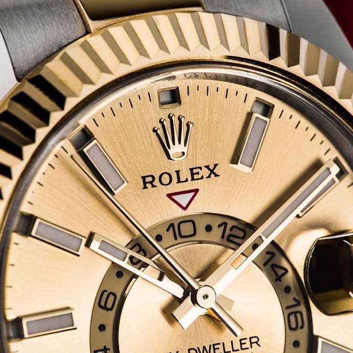 Automatic Watch for Men Replica Sky Dweller  Gold  Dial 40mm R061207
