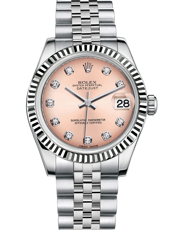 Automatic 31mm Women Watch Replica Datejust Silver Belt 061306