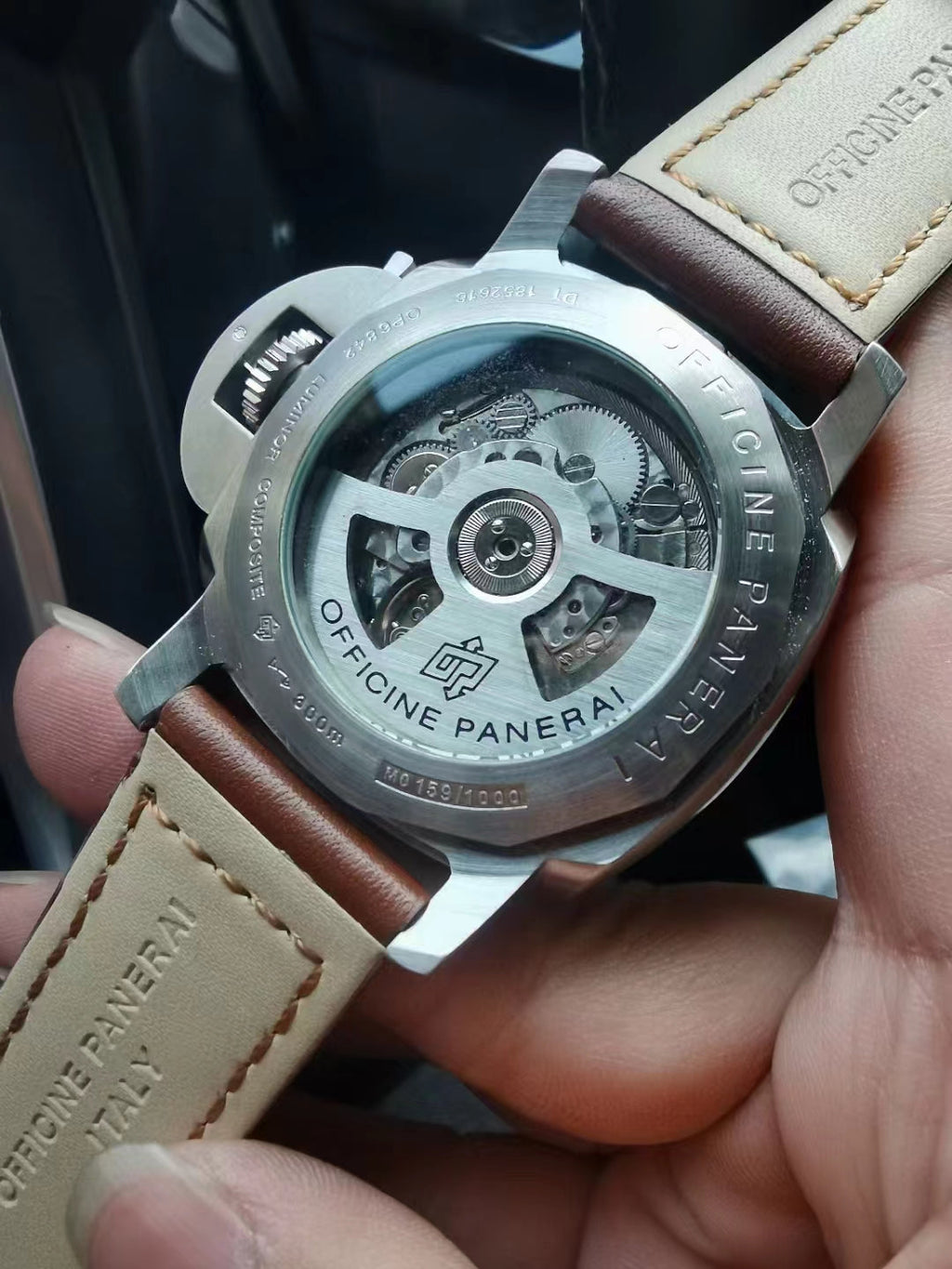904l Stainless Steel Automatic Mechanical Watch leather strap Mens Watches 44MM PAM01112