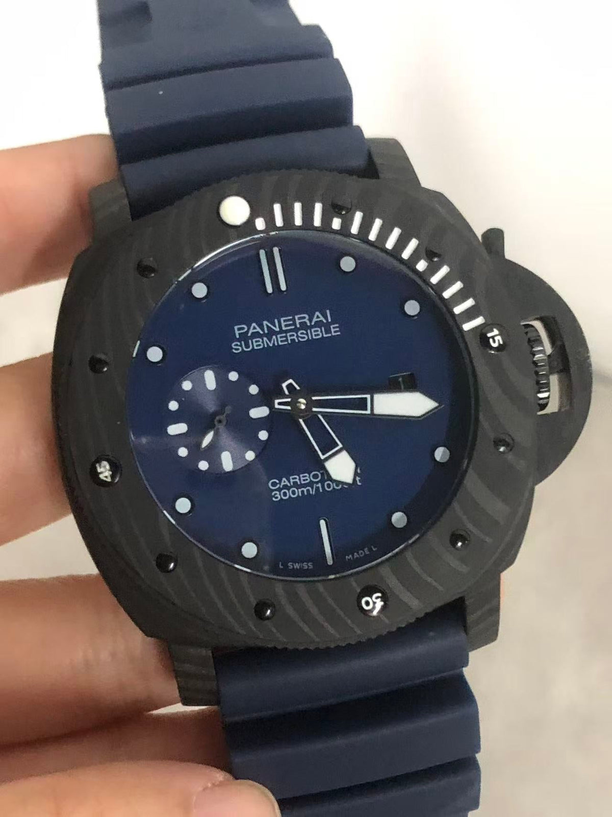 904l Stainless Steel Automatic Mechanical Watch Rrubber Strap Mens Watches 47MM