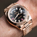 40mm Automatic Watch Replica Daydate Rosegold Belt 061315