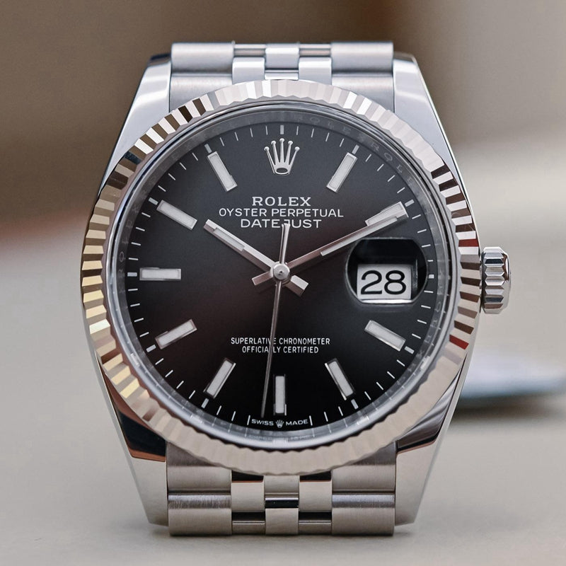 Automatic Watch for Men Replica DateJust Gold Black Dial 40mm R061202