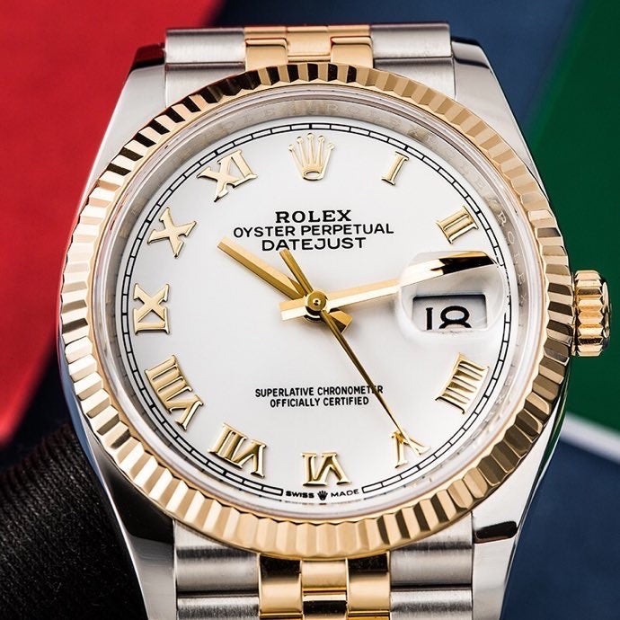 Automatic Watch for Men Replica DateJust Silver Rosegold  Dial 100513
