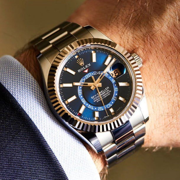 Automatic Watch for Men Replica Sky Dweller Blue Dial 40mm R061207