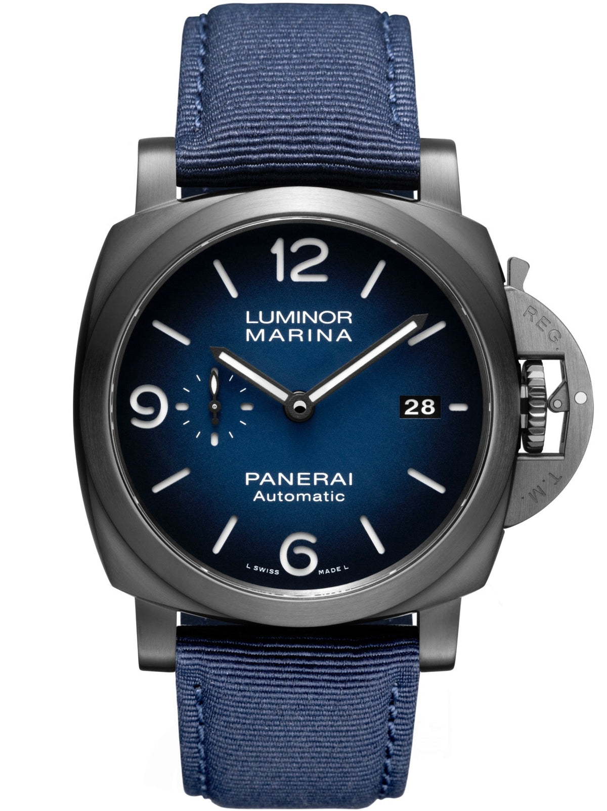 904l Stainless Steel Automatic Mechanical Watch Nylon Strap 44MM Mens Watches