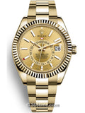Automatic Watch for Men Replica Sky Dweller All Gold Dial 40mm R0612013